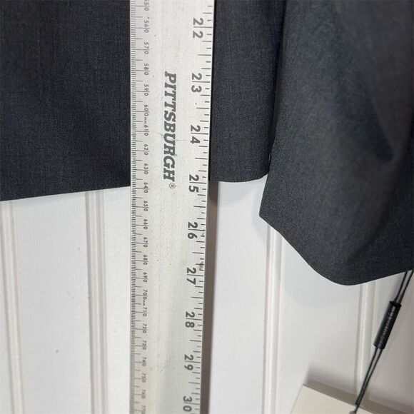 NWT Calvin Klein Plus Size Blazer 20 Gray One Button Suit Jacket Workwear Career - Picture 6 of 9